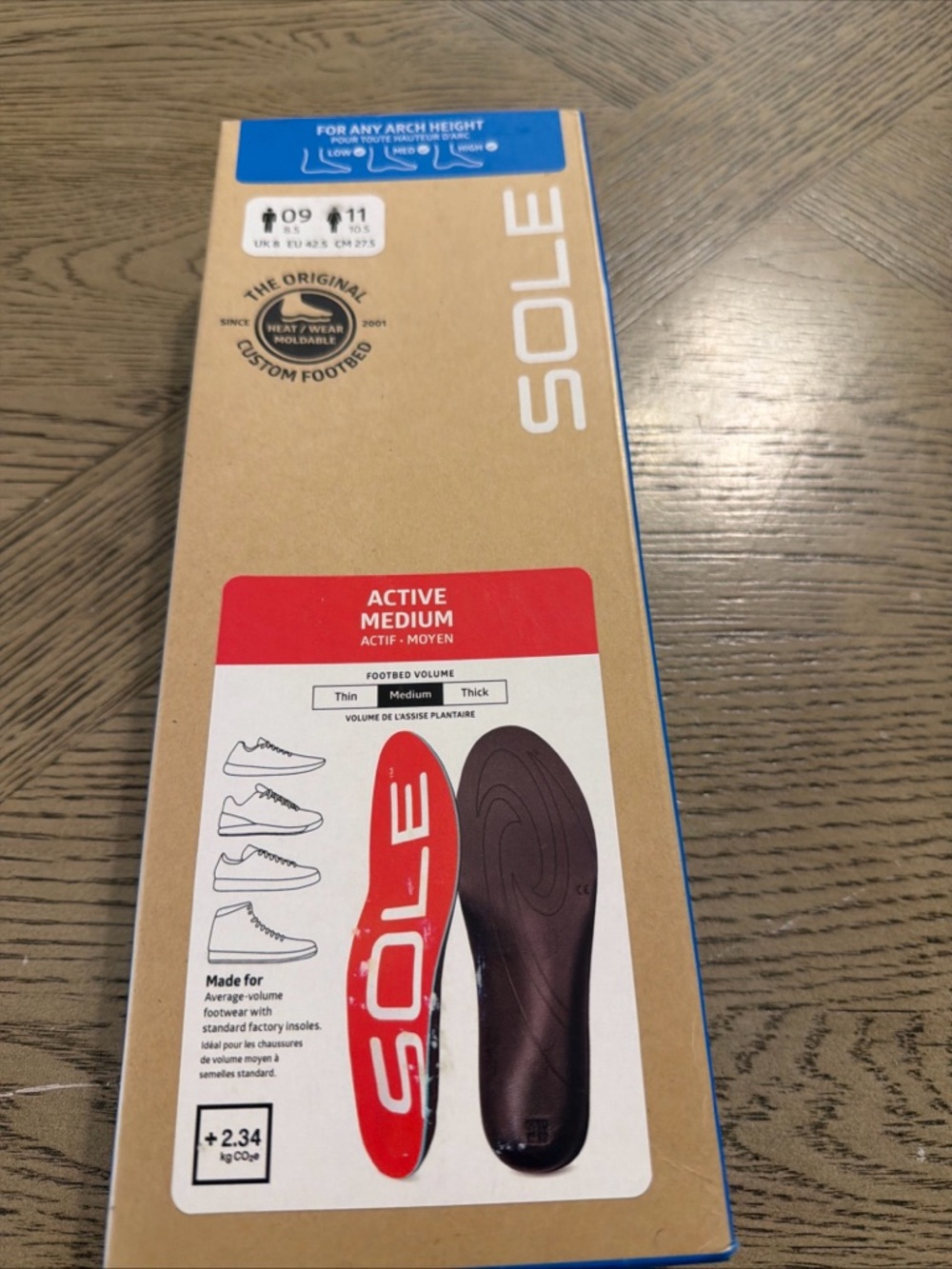 Active Medium Insoles - Red/Black